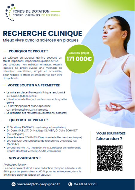 Appel Recherche clinique Sclérose en plaques